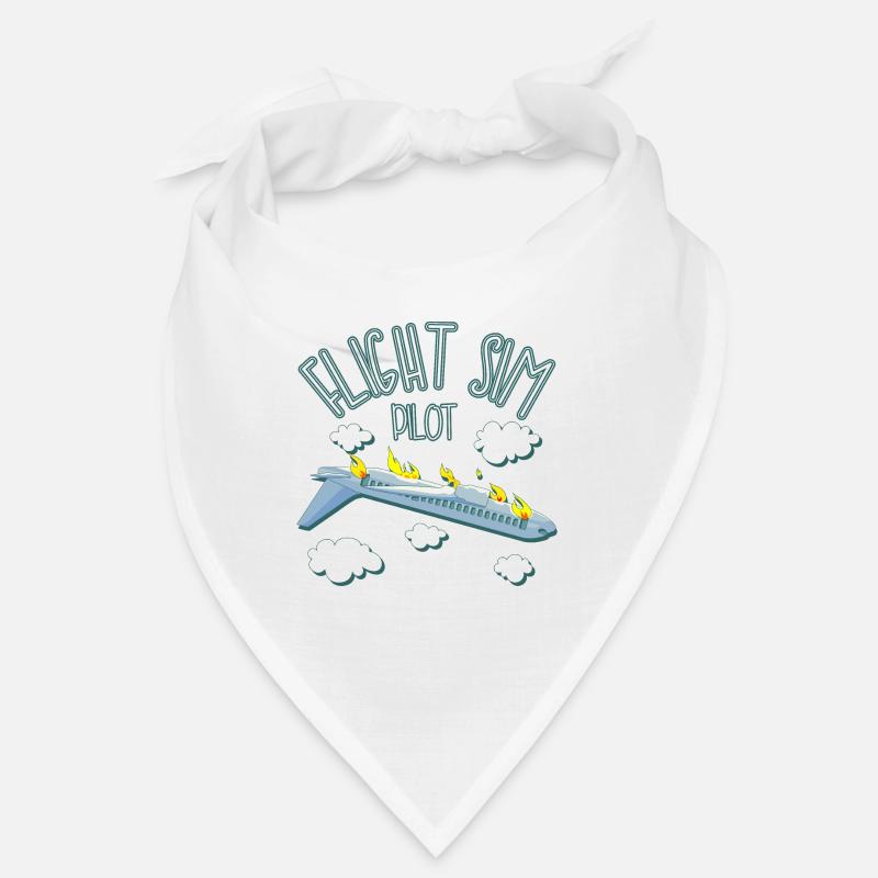 Flight Sim Pilot - Bandana - white