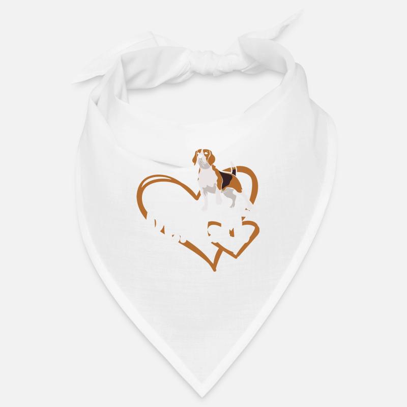 Beagle Heart Bandana