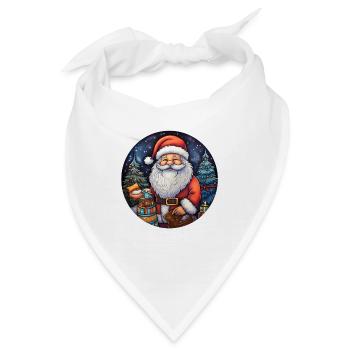 Weihnachtsmann klassisch - Bandana - Weiß - Vorne