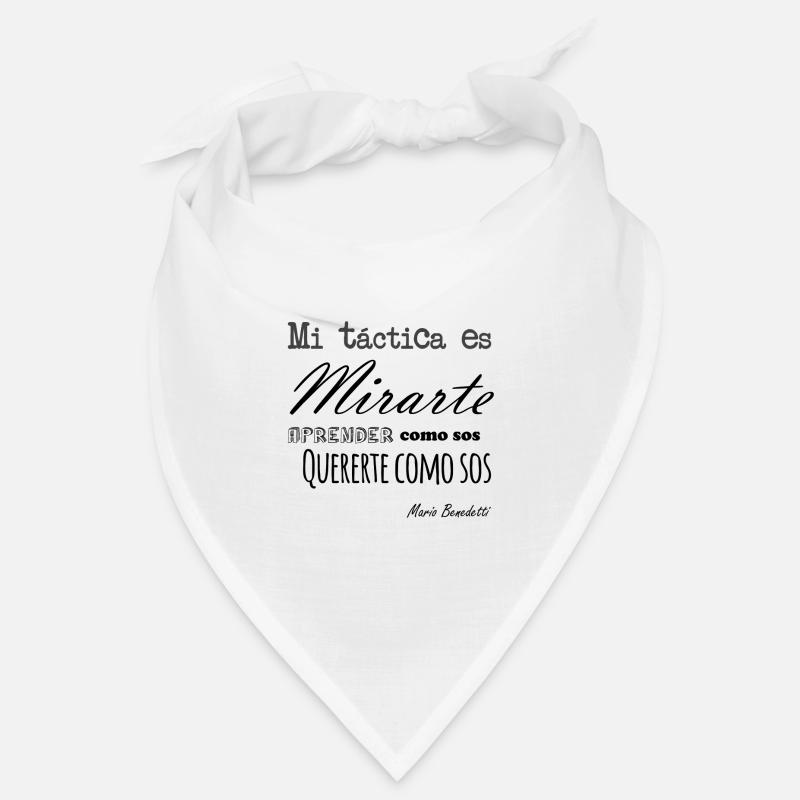 Mario Benedetti - white background Bandana
