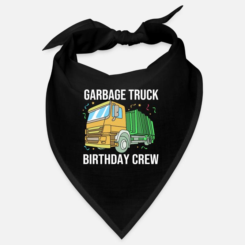 Mülleimer Müllwagen Müllauto Müllmann Bandana