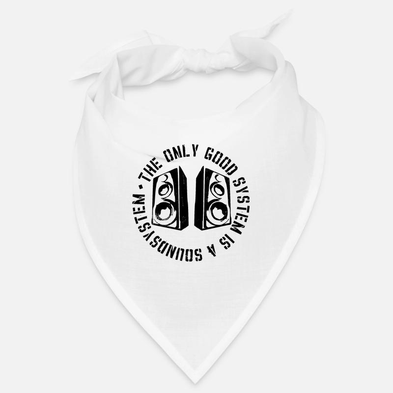The Only Good System is a Soundsystem - Bandana - white