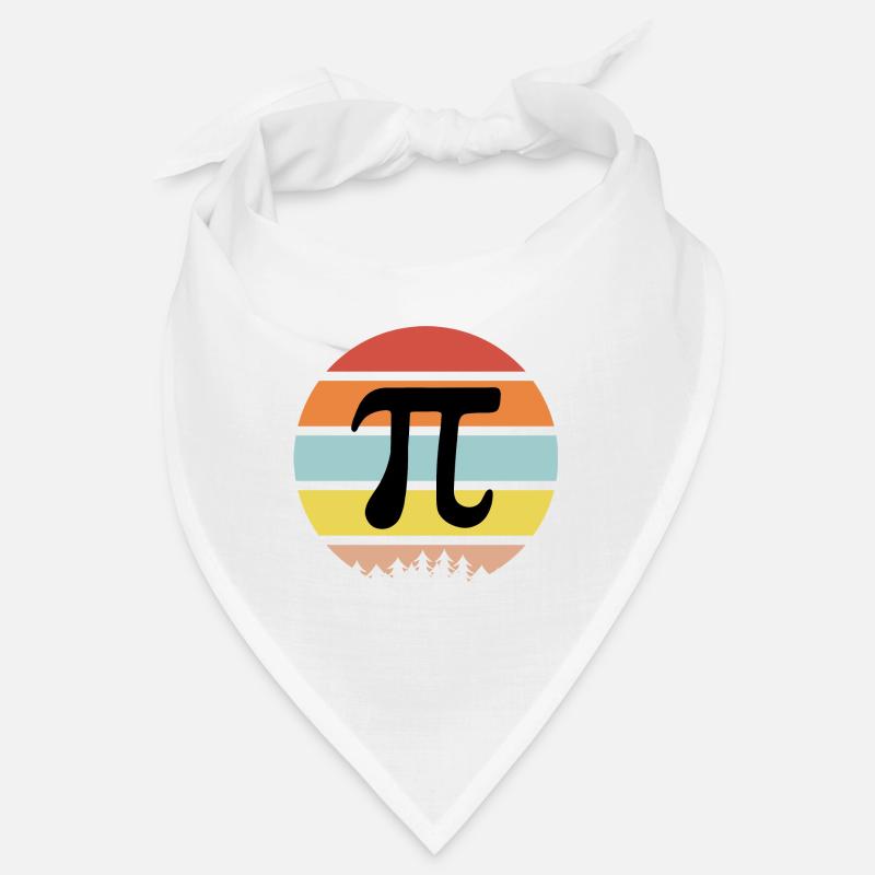Vintage Math Retro Pi - Bandana - blanc