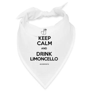 Bleib ruhig und trink Limoncello - Bandana - Weiß - Vorne