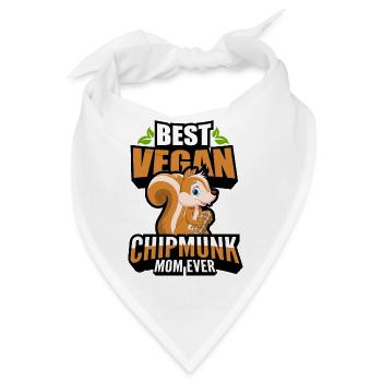 Streifenhörnchen - Bandana - Weiß - Vorne