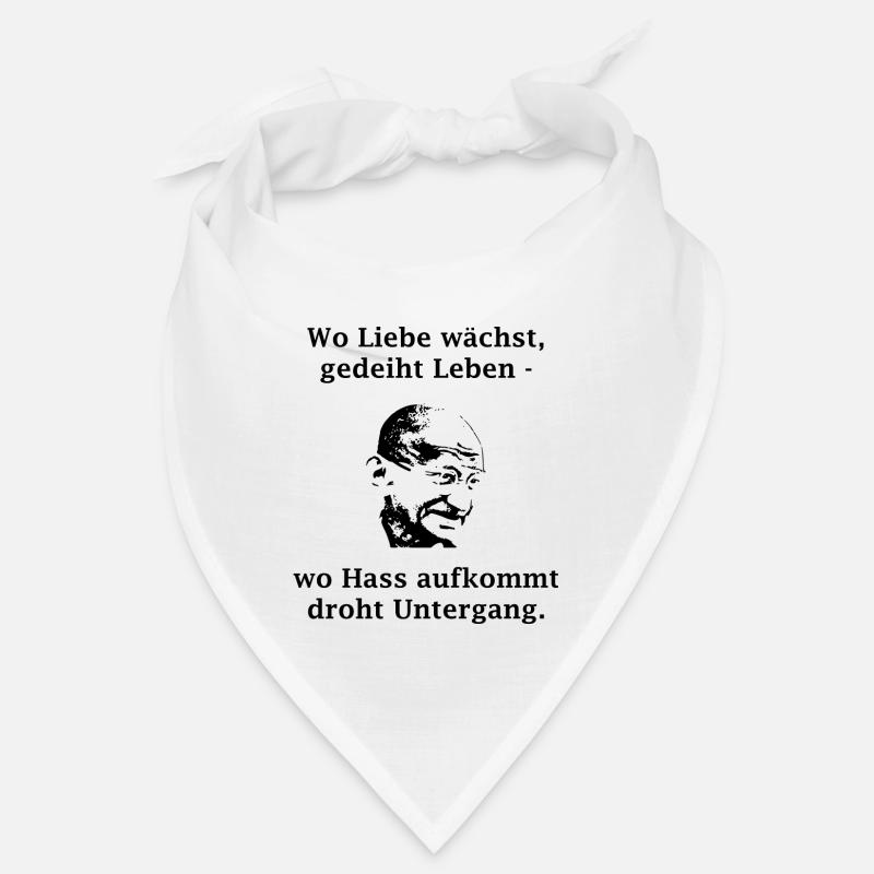 wo liebe wächst gedeiht leben schwarz Bandana