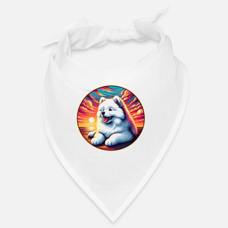 Chien Samoyède Cadeaux Mignon Samoyède Chien Graphique Bandana