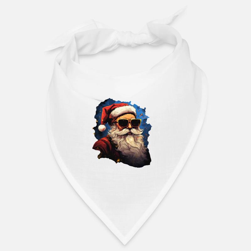 Weihnachtsmann - Bandana - Weiß