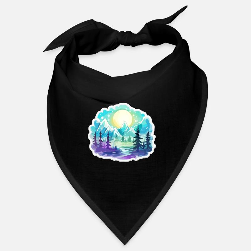 Landschaft - Illustration Bandana