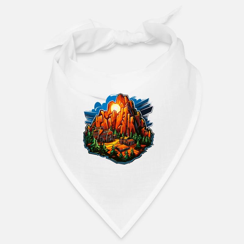 Landschaft - Illustration Bandana