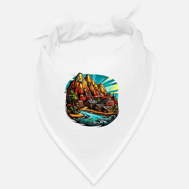 Landschaft - Illustration Bandana