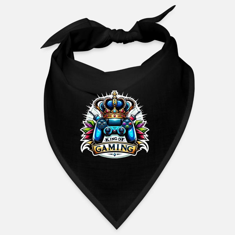 King of Gaming - Controller und Krone Illustration Bandana