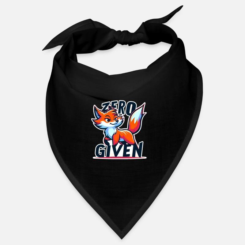 Zéro donné - Illustration de renard Bandana
