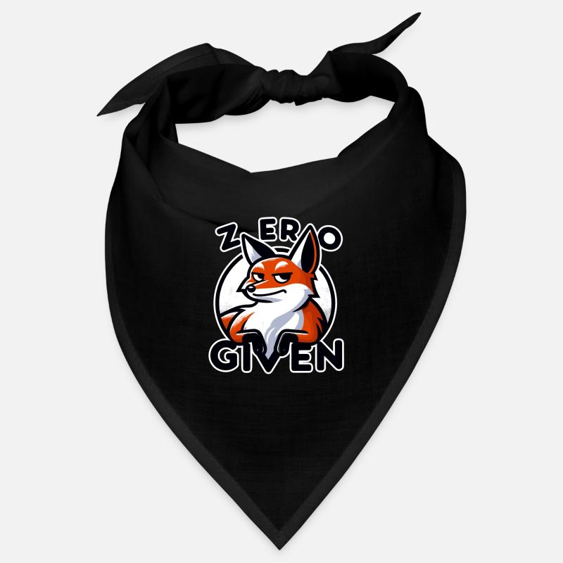 Zéro donné - Illustration de renard Bandana