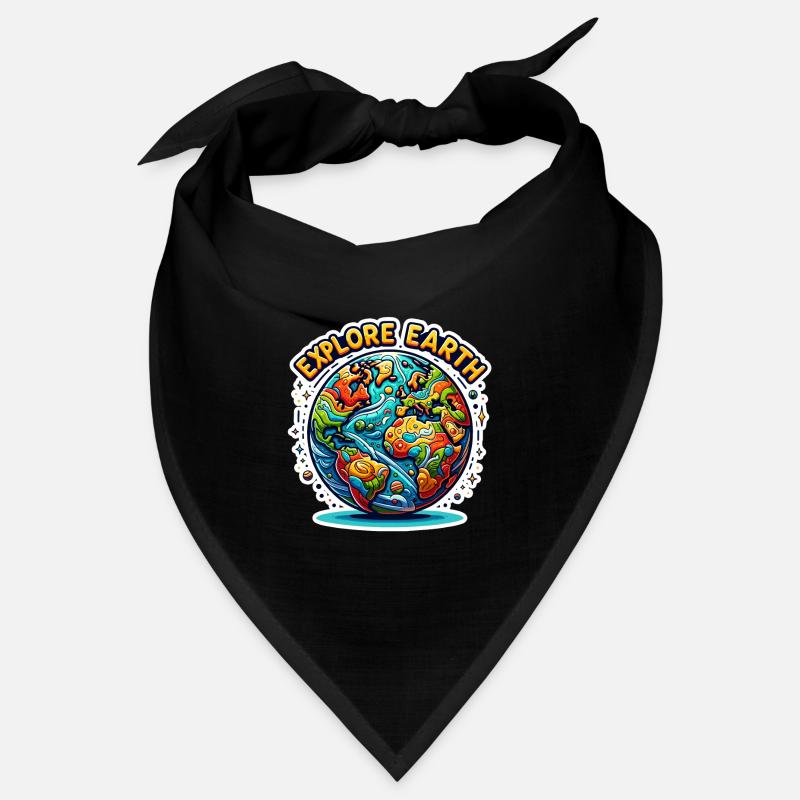Explore Earth - Erde Illustration Bandana