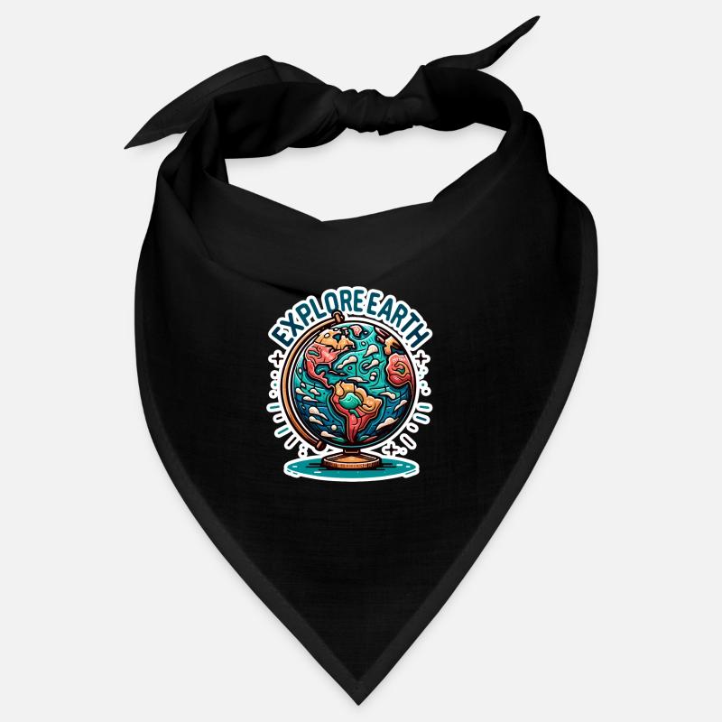 Explore Earth - Erde Illustration Bandana