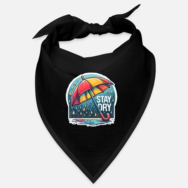 Restez au sec - Illustration de parapluie Bandana