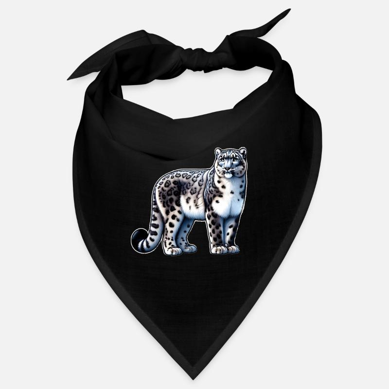 Snow Leopard Leopard White Leopard Bandana