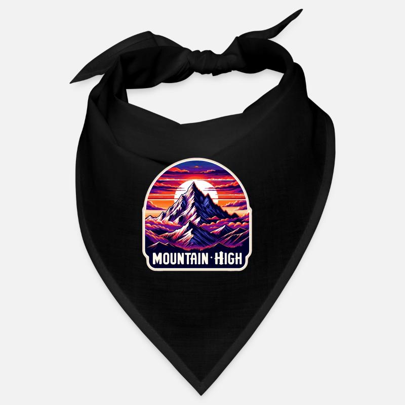 Mountain High - Berg Illustration Bandana