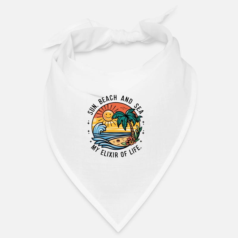 Le soleil, la plage et la mer - mon élixir de vie Bandana