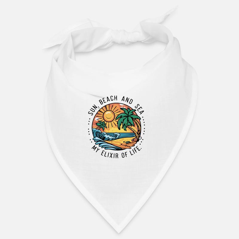 Le soleil, la plage et la mer - mon élixir de vie Bandana