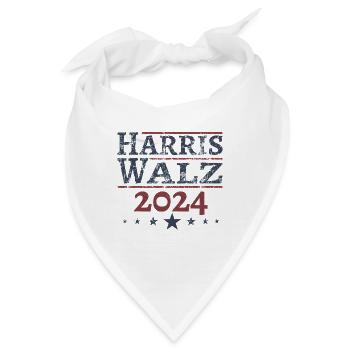 Harris Walz 2024 - Bandana - Weiß - Vorne