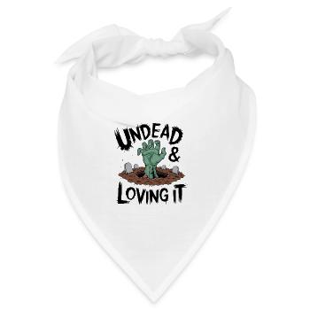Zombie-Hand - Undead & Loving It - Bandana - Weiß - Vorne