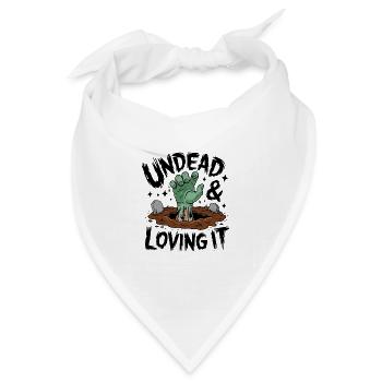 Zombie-Hand - Undead & Loving It - Bandana - Weiß - Vorne