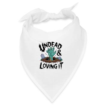 Zombie-Hand - Undead & Loving It - Bandana - Weiß - Vorne