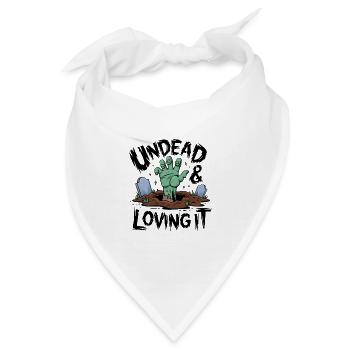 Zombie-Hand - Undead & Loving It - Bandana - Weiß - Vorne