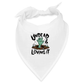 Zombie-Hand - Undead & Loving It - Bandana - Weiß - Vorne