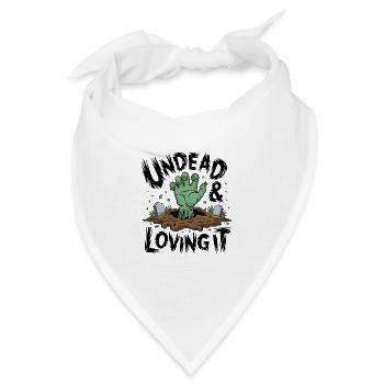 Zombie-Hand - Undead & Loving It - Bandana - Weiß - Vorne