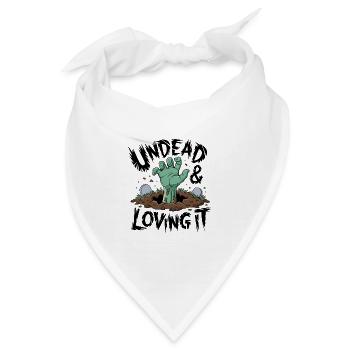 Zombie-Hand - Undead & Loving It - Bandana - Weiß - Vorne
