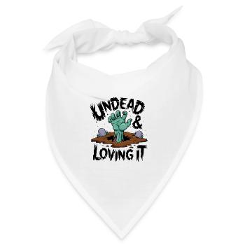 Zombie-Hand - Undead & Loving It - Bandana - Weiß - Vorne