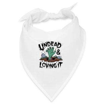 Zombie-Hand - Undead & Loving It - Bandana - Weiß - Vorne