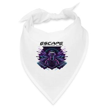 Escape to the Virtual World – Future VR-Design - Bandana - Weiß - Vorne