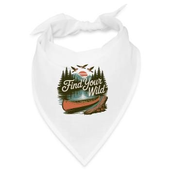 Find Your Wild – Canoe Adventure - Bandana - Weiß - Vorne
