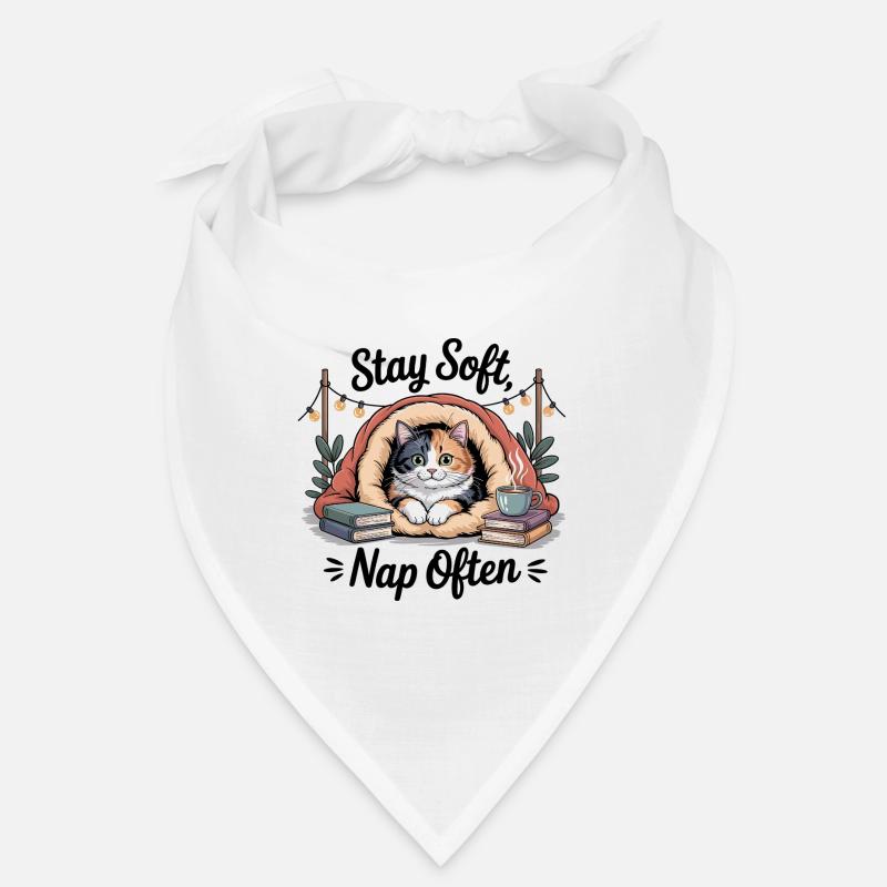 Stay Soft, Nap Often – Cuddly Cat Bandana