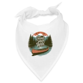 Find Your Wild – Canoe Adventure - Bandana - Weiß - Vorne