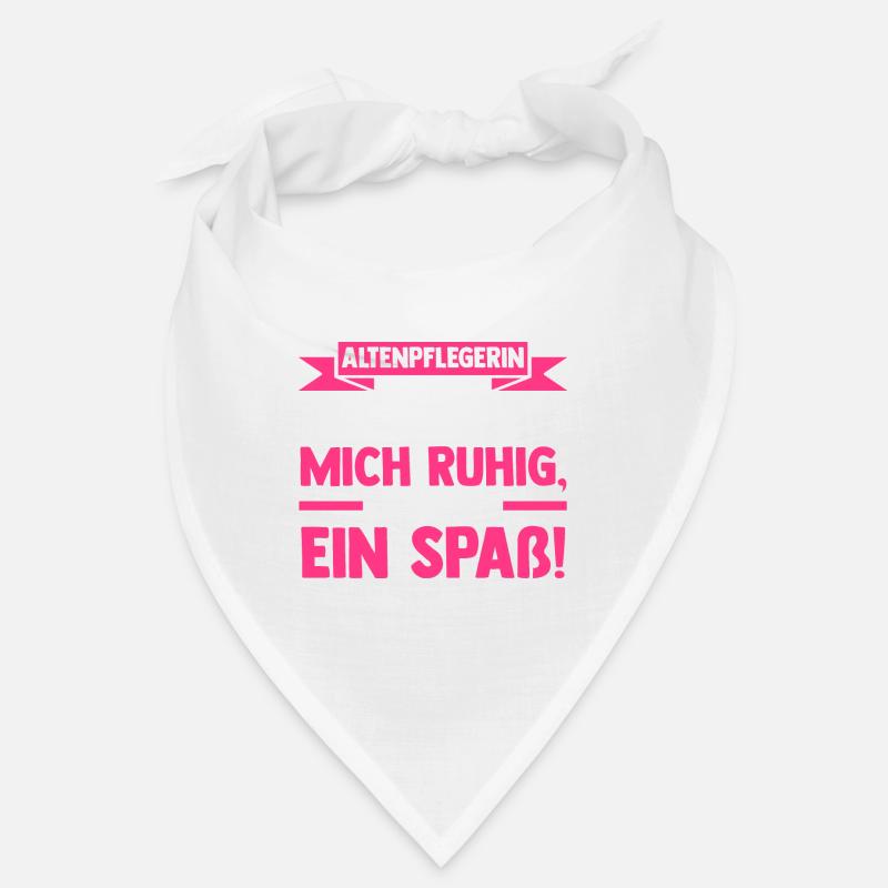 Altenpflegerin Beruf Altenpflege Geschenk - Bandana - Weiß