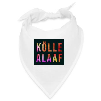 Kölle,Köln, Rheinland, Karneval, Rosenmontagszug - Bandana - Weiß - Vorne