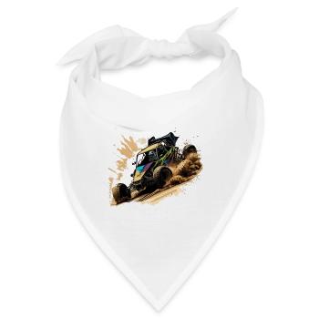 Autocross Stockcar Rallye - Bandana - Weiß - Vorne