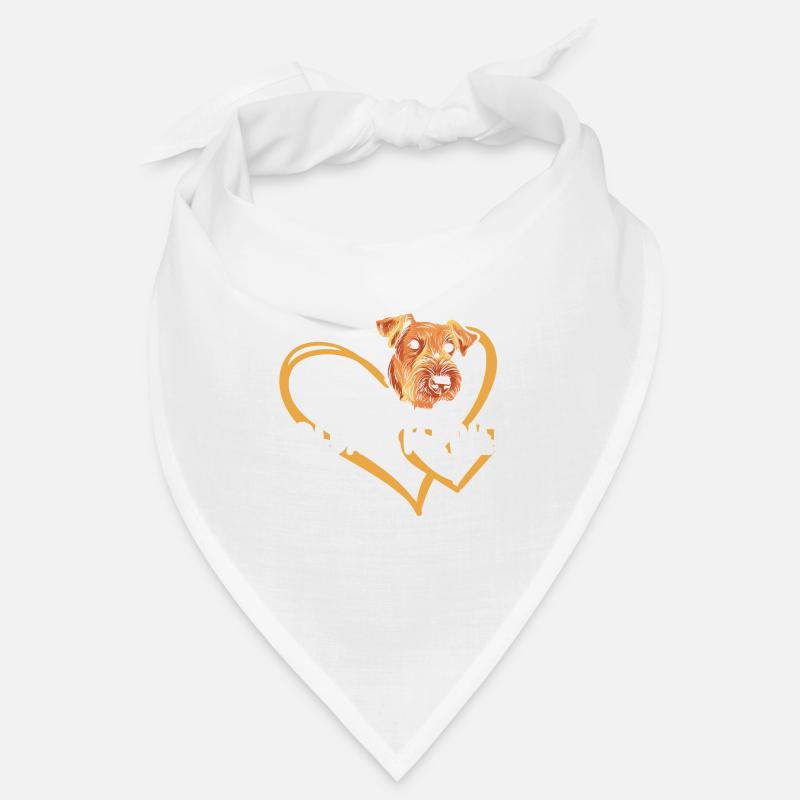 Airedale Terrier Coeur Bandana