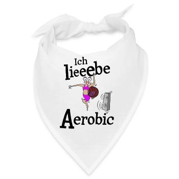 Die Schnecke liebt Aerobic - Bandana - Weiß - Vorne