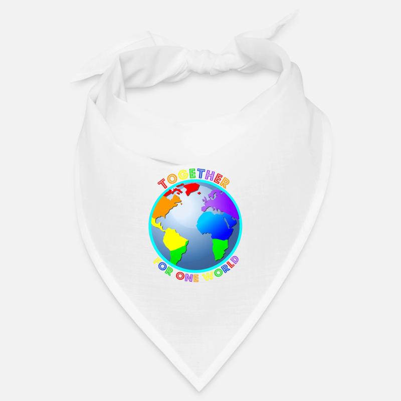 Statement: "For One World" - Regenbogenfarben Bandana