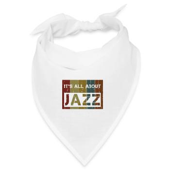 It' all about jazz - Bandana - Weiß - Vorne