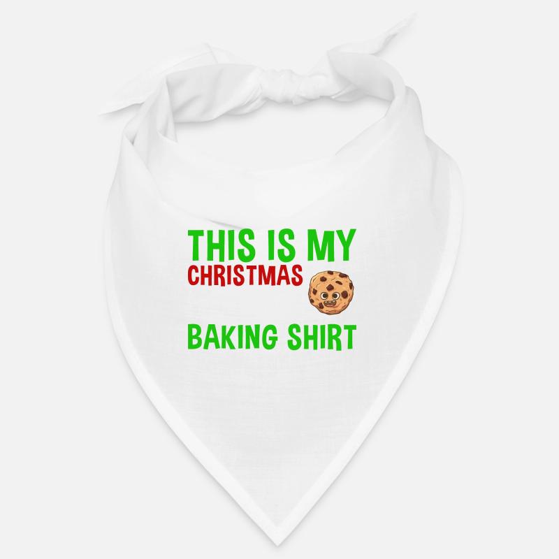 Cuisson des biscuits de Noël Cuisson des biscuits - Bandana - blanc