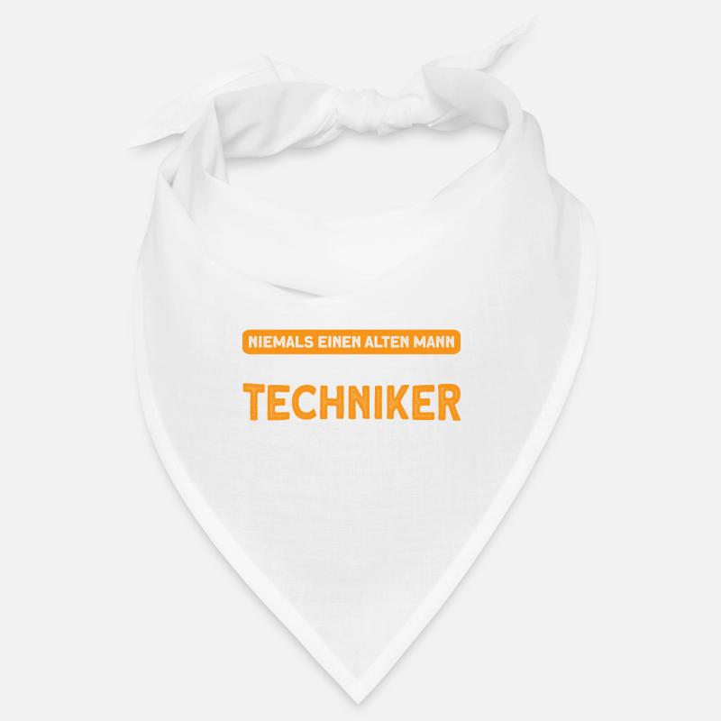 Techniker Beruf Ingenieur Geschenk - Bandana - Weiß