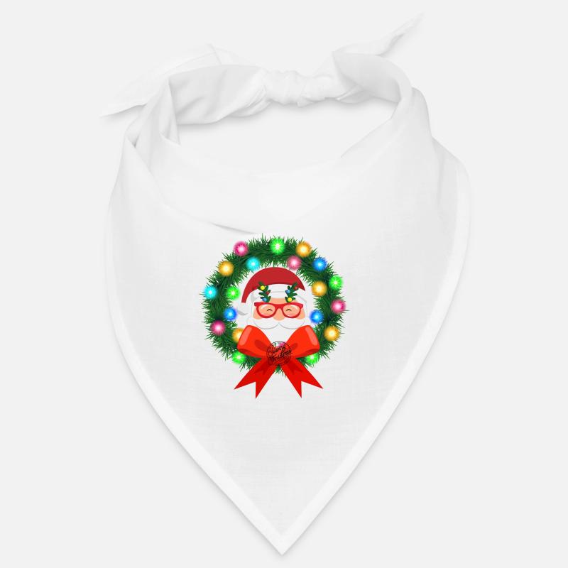Weihnachtsmann im Kranz Bandana