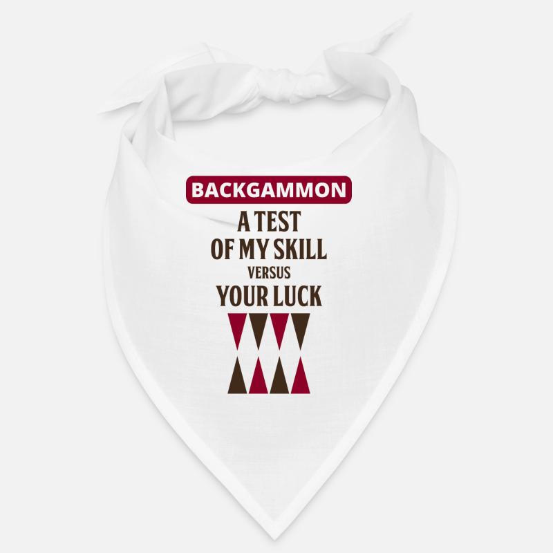 Backgammon Player Board Game Funny Sayings Gift Bandana